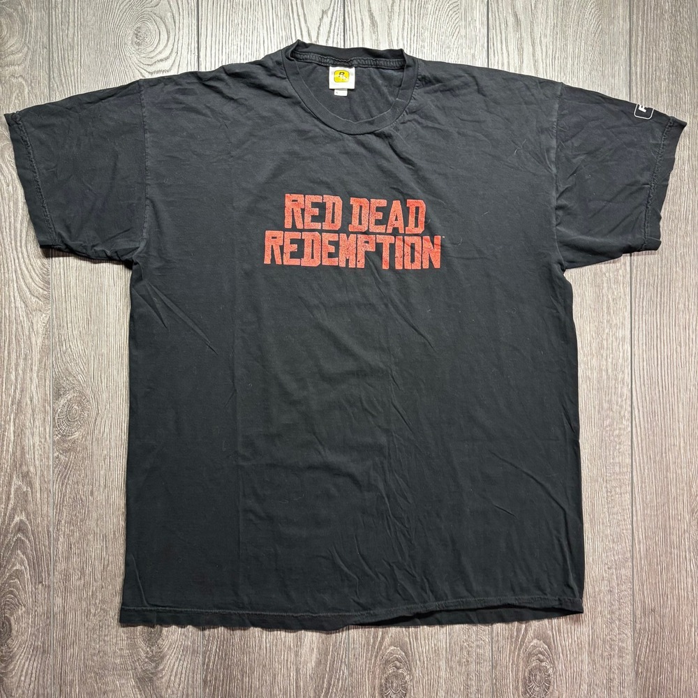 Rockstar Games Red Dead Redemption Graphic Shirt Mens XL Black Short Sleeve Tee